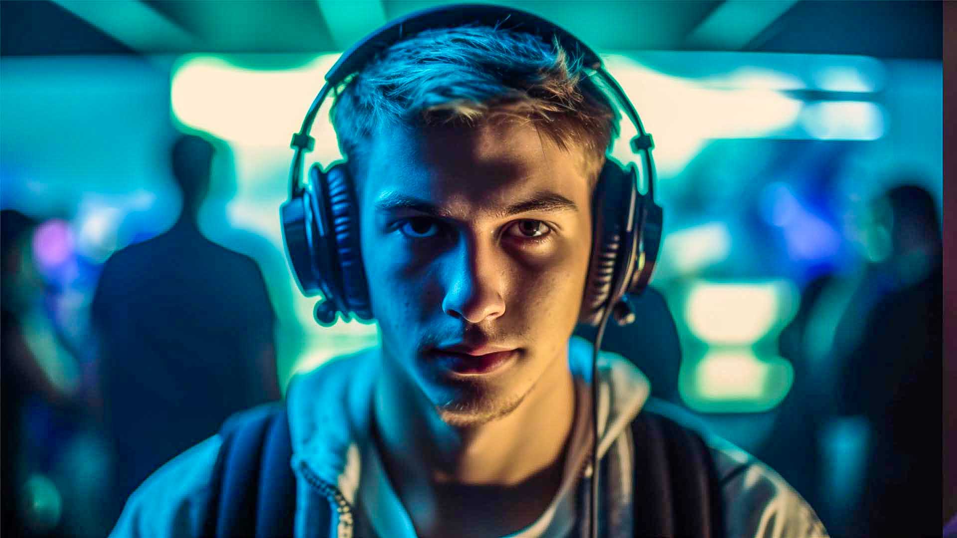 Gamer looking into the camera with focused eyes, how not to lose focus while gaming
