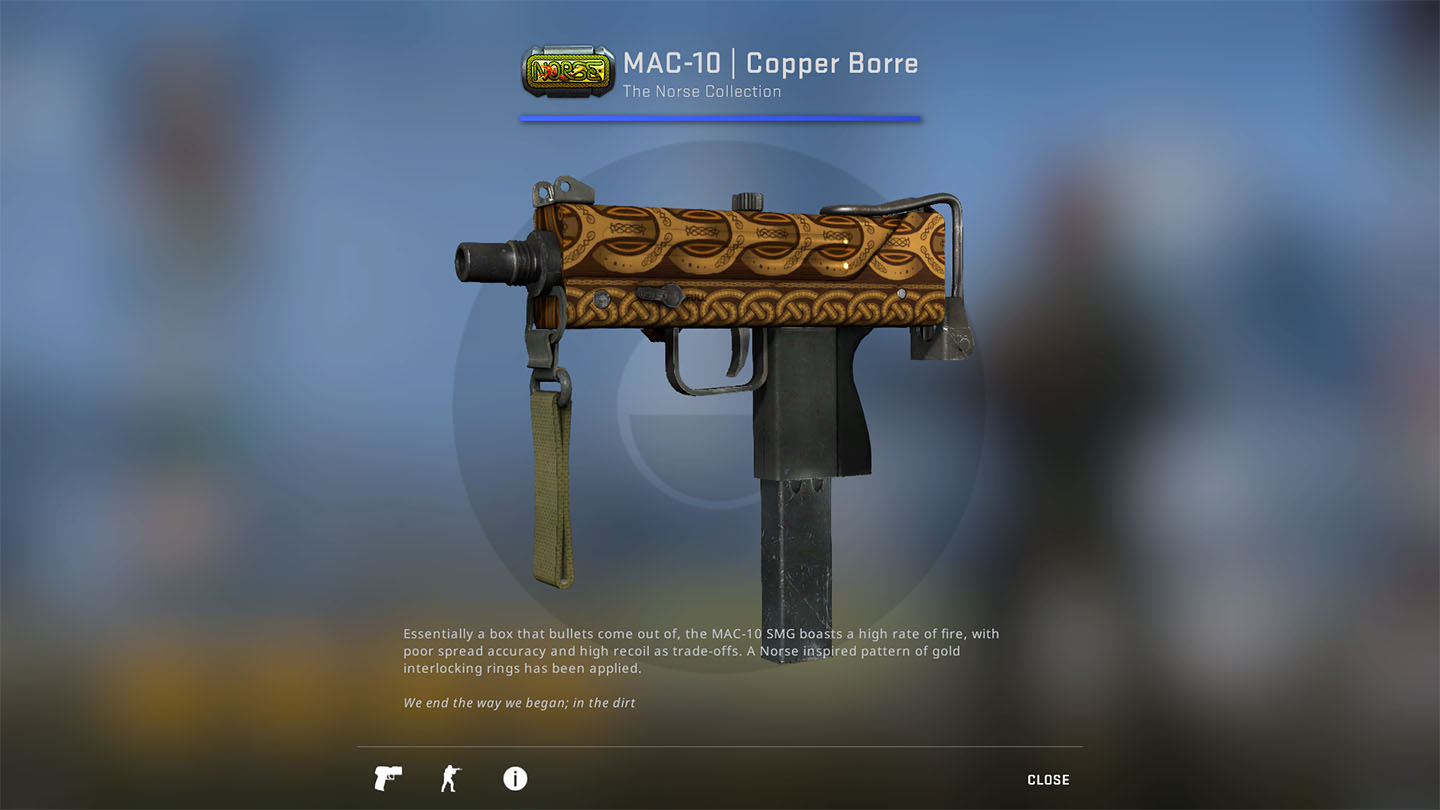 CSGO MAC-10 Copper Borre
