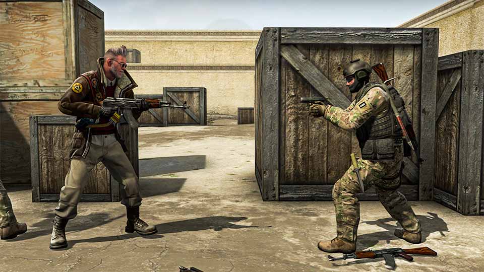 1v1 one match against a friends in csgo