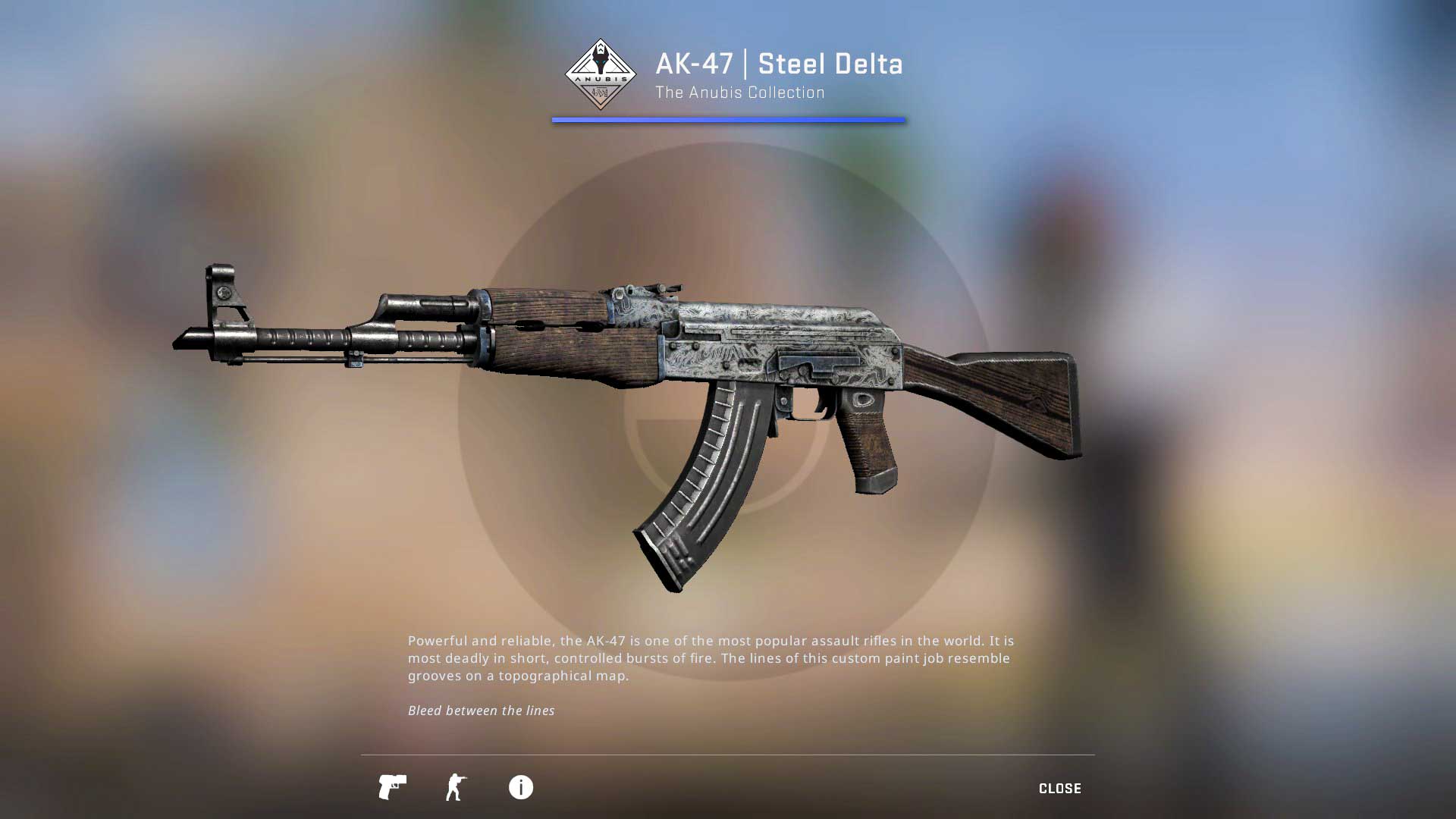 AK-47 Steel Delta csgo skin