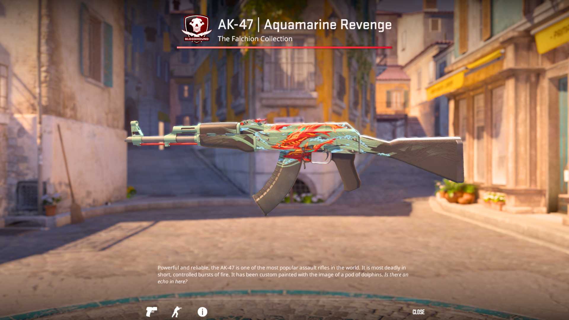 Aquamarine Revenge skin AK47, cs2 skins