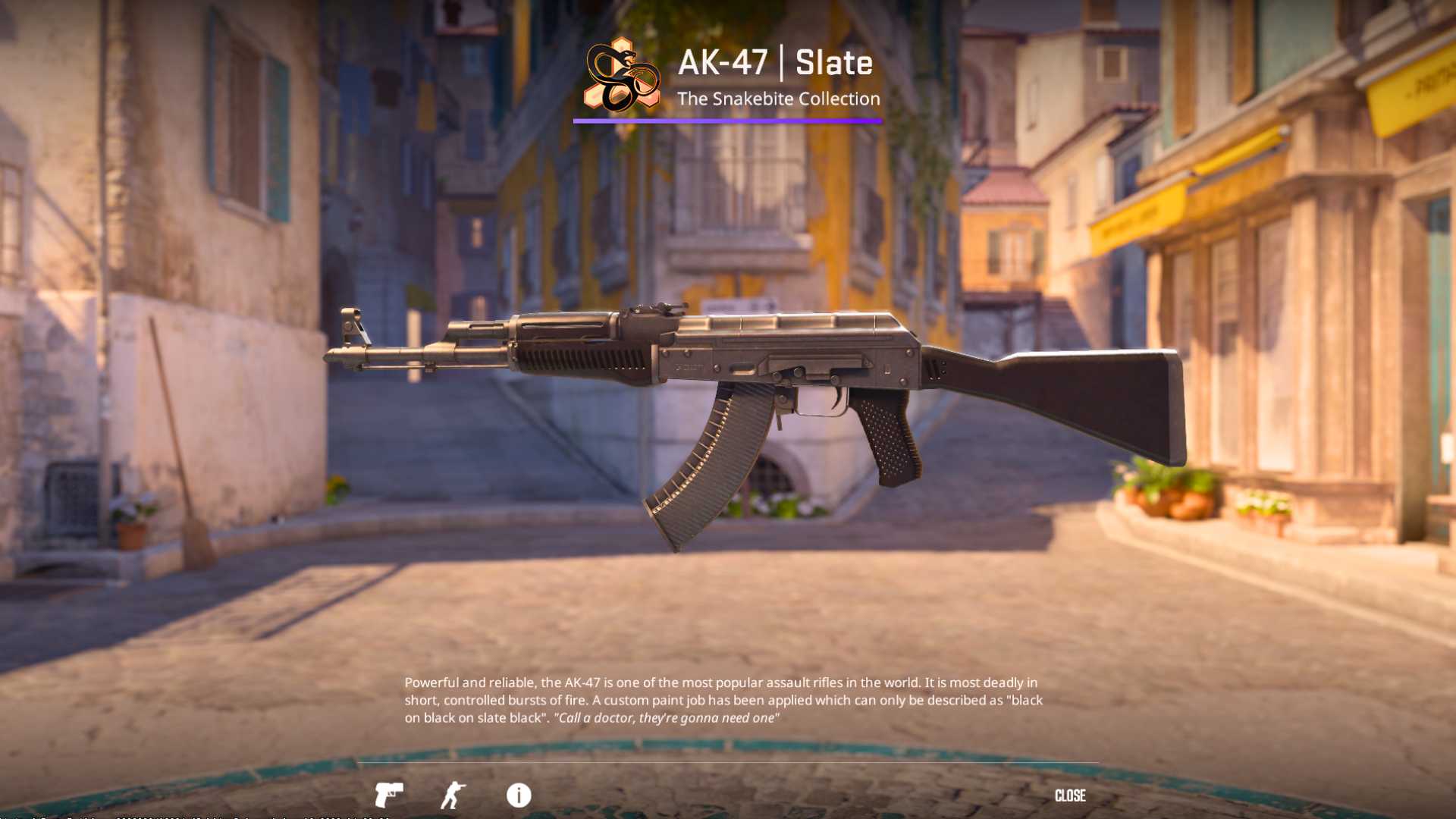 Slate skin AK47, cs2 skins