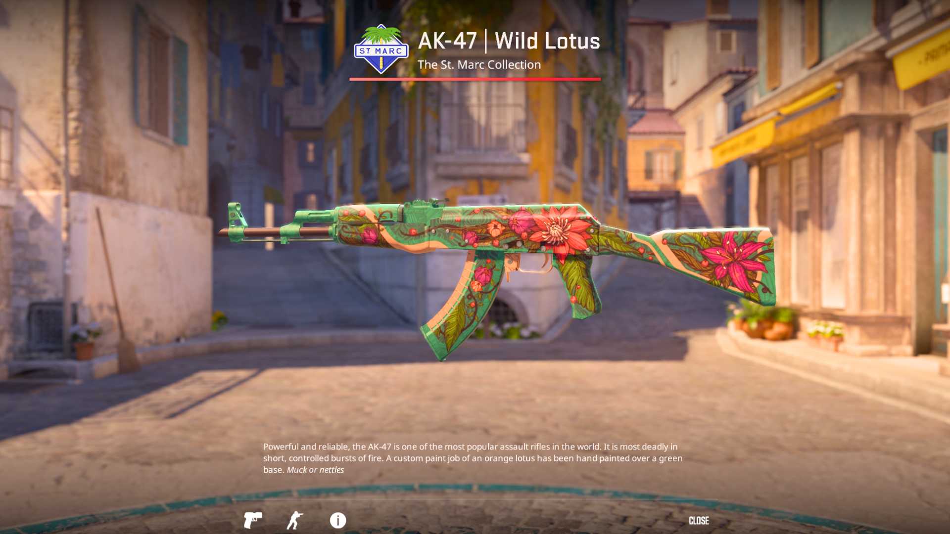 Wild Lotus skin AK47, cs2 skins